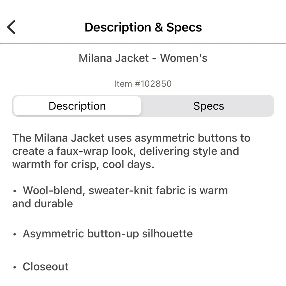 Prana Milana wool jacket - Picture 2 of 10